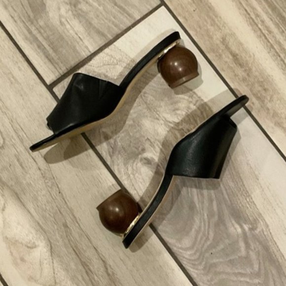 Slip-On Mules with Unique Heel - Picture 5 of 6